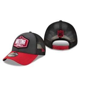 Arizona Cardinals Graphite Cardinal 2021 NFL Draft Trucker 9FORTY Snapback Adjustable Hat
