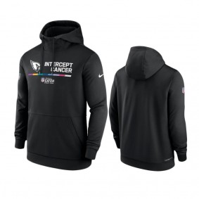 Men's Arizona Cardinals Black Therma Pullover 2022 NFL Crucial Catch Hoodie