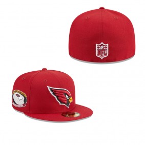 Men's Arizona Cardinals Cardinal Main Patch 59FIFTY Fitted Hat