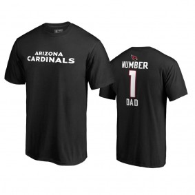 Arizona Cardinals Black 2019 Father's Day #1 Dad T-Shirt