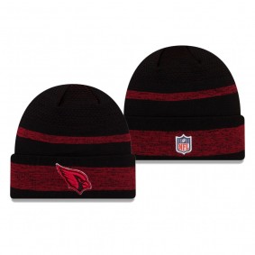Arizona Cardinals Black 2021 NFL Sideline Tech Cuffed Knit Hat