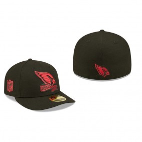 Arizona Cardinals Black 2022 Sideline Low Profile Pop Fitted Hat