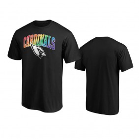 Arizona Cardinals Black Pride Logo T-Shirt