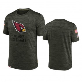 Arizona Cardinals Brown 2022 Salute To Service Velocity Team T-Shirt