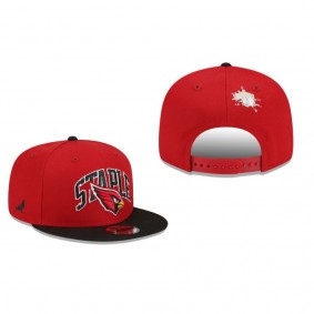 Arizona Cardinals Cardinal Black Staple 9FIFTY Snapback Hat