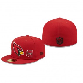 Arizona Cardinals Cardinal Identity 59FIFTY Fitted Hat