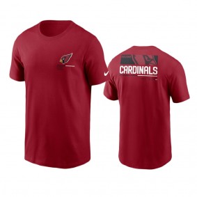 Arizona Cardinals Cardinal Team Incline T-Shirt