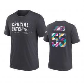 Arizona Cardinals Chandler Jones Charcoal 2021 NFL Crucial Catch T-Shirt