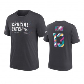 Arizona Cardinals Christian Kirk Charcoal 2021 NFL Crucial Catch T-Shirt