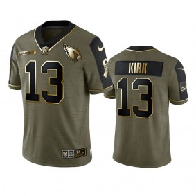Arizona Cardinals Christian Kirk Olive Gold 2021 Salute To Service Limited Jersey