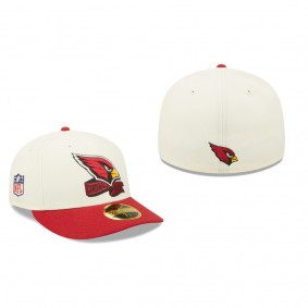 Arizona Cardinals Cream Cardinal 2022 Sideline Low Profile Fitted Hat