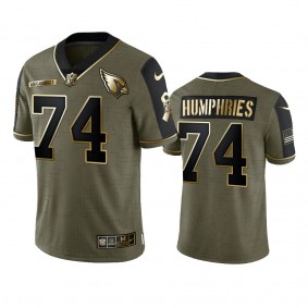 Arizona Cardinals D.J. Humphries Olive Gold 2021 Salute To Service Limited Jersey