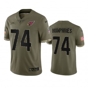 Arizona Cardinals D.J. Humphries Olive 2022 Salute To Service Limited Jersey