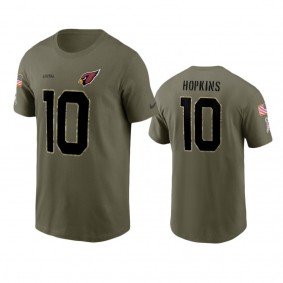 Arizona Cardinals DeAndre Hopkins Olive 2022 Salute To Service T-Shirt
