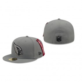 Arizona Cardinals Gray Alpha Industries 59FIFTY Fitted Hat