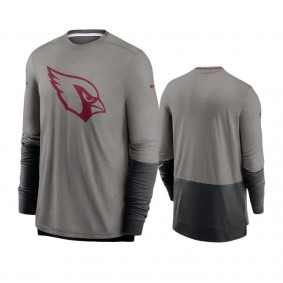 Arizona Cardinals Heathered Gray Black Sideline Player Performance Long Sleeve T-Shirt