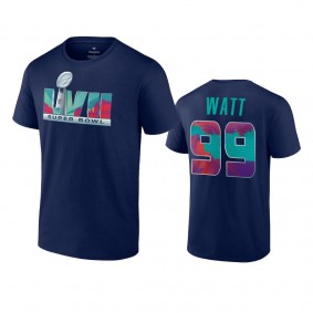 Arizona Cardinals J.J. Watt Navy Super Bowl LVII T-Shirt