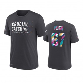 Arizona Cardinals Justin Pugh Charcoal 2021 NFL Crucial Catch T-Shirt