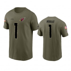 Arizona Cardinals Kyler Murray Olive 2022 Salute To Service T-Shirt