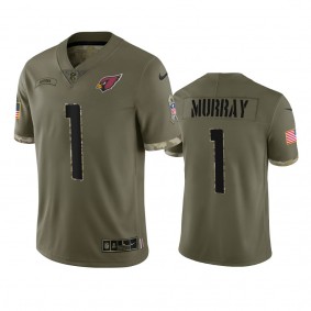 Arizona Cardinals Kyler Murray Olive 2022 Salute To Service Limited Jersey