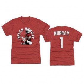 Men's Arizona Cardinals Kyler Murray Tri Red Player Graphic Meditate T-Shirt