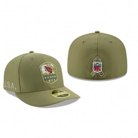 Arizona Cardinals Olive 2019 Salute to Service Sideline Low Profile 59FIFTY Hat