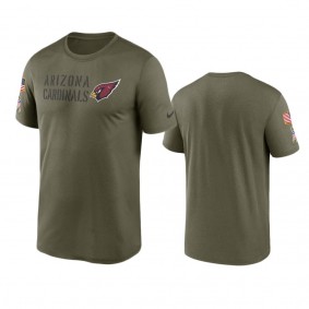 Arizona Cardinals Olive 2022 Salute To Service Legend Team T-Shirt