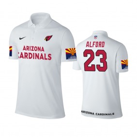 Arizona Cardinals #23 Robert Alford White Player Performance polo