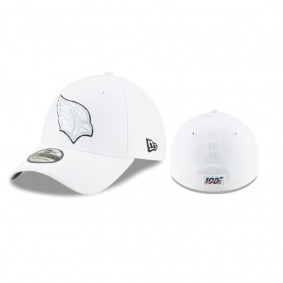 Arizona Cardinals White 2019 NFL Sideline Platinum 39THIRTY Flex Hat