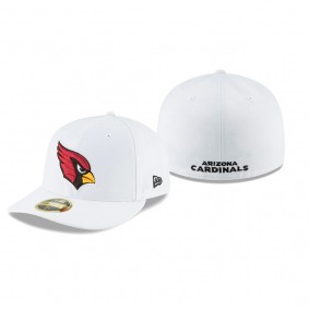 Arizona Cardinals White Omaha Low Profile 59FIFTY Hat