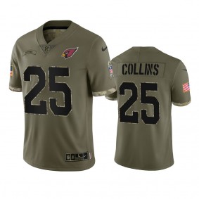 Arizona Cardinals Zaven Collins Olive 2022 Salute To Service Limited Jersey