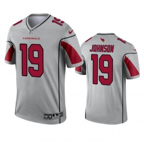 Arizona Cardinals KeeSean Johnson Silver 2021 Inverted Legend Jersey