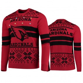 Arizona Cardinals Cardinal 2019 Ugly Christmas Light Up Sweater