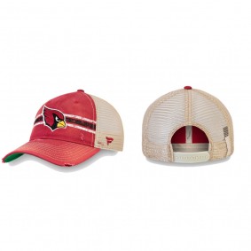 Arizona Cardinals Red True Classic Striped Trucker Adjustable Hat