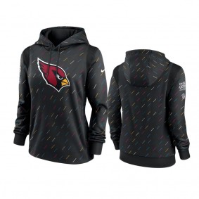 Women's Arizona Cardinals Anthracite 2021 NFL Crucial Catch Therma Pullover Hoodie