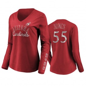 Women's Chandler Jones Arizona Cardinals Cardinals Iconic All Out Glitz T-Shirt