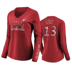 Women's Christian Kirk Arizona Cardinals Cardinals Iconic All Out Glitz T-Shirt
