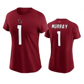 Women's Arizona Cardinals Kyler Murray Cardinal Name Number T-shirt