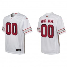 Youth Arizona Cardinals Custom White Game Jersey